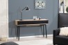 PALOMA Console - Acacia Wood and Black Metal 3 Drawer Console