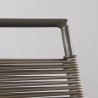 EMILE Metal and Synthetic Rope Garden Bar Stool