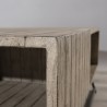 EMILE - Gray Stained Teak Wood Garden Coffee Table