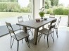 Salon de jardin EMILE en bois teck grise 6/8 pers