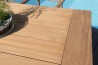 Table de jardin DENVER 220 x 100 cm en bois Teck