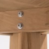 Table de jardin DENVER 220 x 100 cm en bois Teck