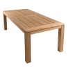 Table de jardin DENVER 220 x 100 cm en bois Teck