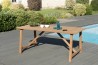 Table de jardin KIM en bois Teck - SOHO 180 x 90 cm