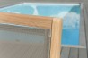 Ensemble 2 fauteuils jardin bois teck taupe