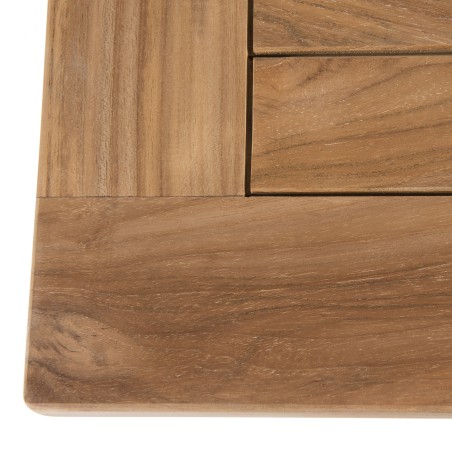 FUN Garden Table for 8/10 People - Teak Wood - 180/240x100x75 cm