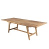FUN Garden Table for 8/10 People - Teak Wood - 180/240x100x75 cm