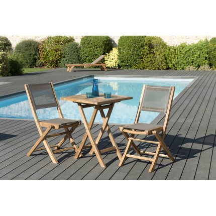Teak Wood Garden Furniture Set for 2 - Premium Outdoor Patio Set