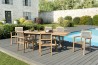 Salon de jardin en bois teck 8/10 pers.
