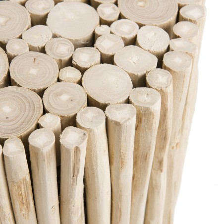 Table d'appoint ronde CLARA 34x34cm en teck naturel