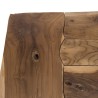 CLARA - Natural Side Table with Driftwood Legs | 55 x 55 cm