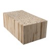 Table basse rectangulaire CLARA 110x60cm bois naturel Teck