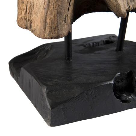 CLARA - Objet décoration bois teck naturel