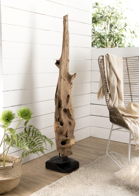 CLARA - Objet décoration bois teck naturel