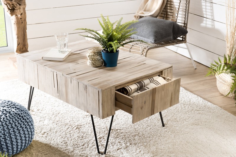 CLARA Rectangular Coffee Table with 2 Drawers CLARA Rectangular Coffee Table with 2 Drawers