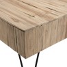 Table basse CLARA - Teck naturel et métal