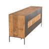 Buffet MAXENCE - Bois Teck Recyclé et Métal Gris Anthracite