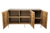 Buffet MAXENCE - Teck recyclé et acier noir