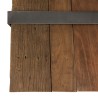 Table basse MATHIS en bois massif et métal gris anthracite