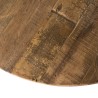 Table basse ronde marron SIXTINE 75x75cm teck recyclé