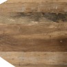 Table basse ovoïde SIXTINE en teck recyclé