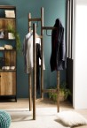 Portemanteau marron en teck recyclé