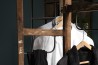 Portemanteau marron en teck recyclé
