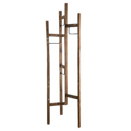 Portemanteau marron en teck recyclé