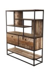 Étagère marron SIXTINE 2 tiroirs 7 niches Teck recyclé