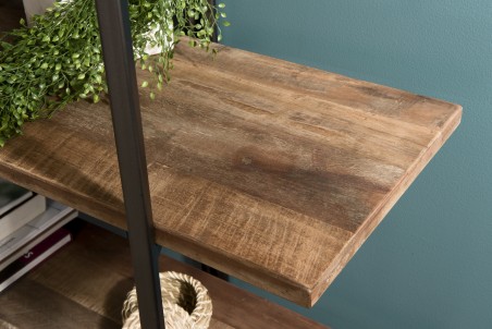 Étagère marron 4 niveaux Teck recyclé Acacia Mahogany