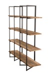 Étagère marron 4 niveaux Teck recyclé Acacia Mahogany