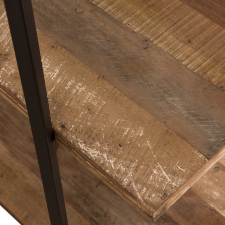 Étagère marron 4 niveaux Teck recyclé Acacia Mahogany