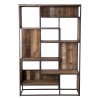 SIXTINE Brown Bookcase with 6 Shelves and 6 Open Spaces