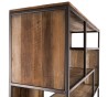 SIXTINE Brown Bookcase with 6 Shelves and 6 Open Spaces