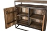 Buffet SIXTINE en teck et métal noir