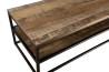 SIXTINE Brown Rectangular Coffee Table - Recycled Teak & Acacia Mahogany