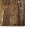 SIXTINE Rectangular Dining Table 200x90cm Recycled Teak Black Metal Legs