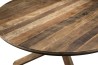 Table à manger ronde SIXTINE - Teck recyclé et Acacia Mahogany