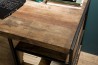 Bureau SIXTINE en teck recyclé - 1 niche et 1 tablette