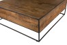 Table basse carrée SIXTINE 100x100cm en teck recyclé