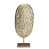 JOHAN - Oval Sculpture Golden Aluminum Decoration