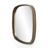 JOHAN - Mirror 69x70cm Rounded Corners Golden Aluminum