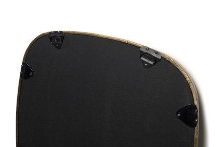 JOHAN - Mirror 69x70cm Rounded Corners Golden Aluminum