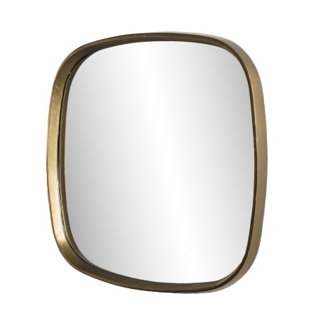 JOHAN - Mirror 69x70cm Rounded Corners Golden Aluminum
