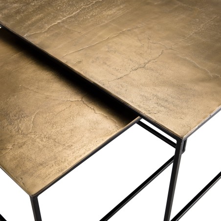Set de 2 tables gigognes carrées JOHAN