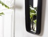 Miroir JOHAN 32x177cm aluminium noir