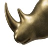 JOHAN - Golden Aluminum Rhinoceros Sculpture | Unique Wall Decoration