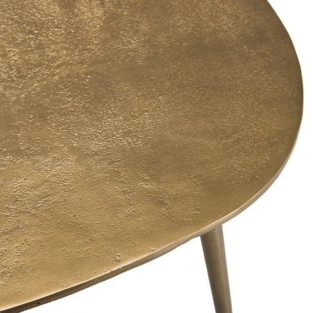 JOHAN - Gold Aluminium Water Drop Coffee Table
