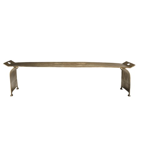 JOHAN - Rectangular Coffee Table/Low Console 163x40cm Golden Aluminum