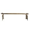 JOHAN - Rectangular Coffee Table/Low Console 163x40cm Golden Aluminum